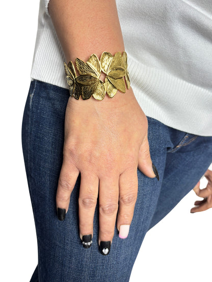 VIVAZS 18K Gold Plated Flower shaped Bracelet