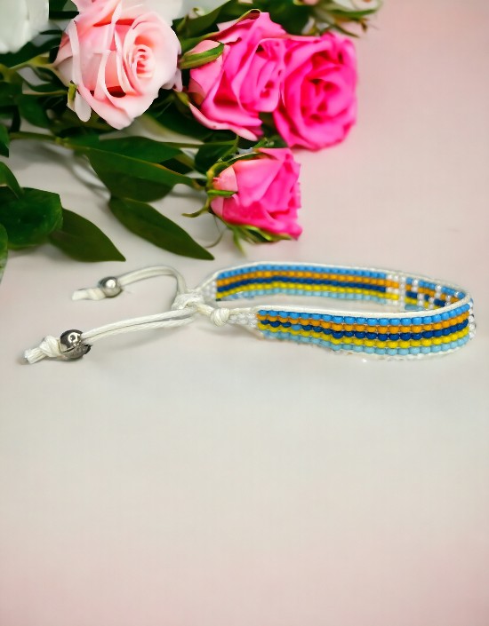 VIVAZS Seed Bead Love Bracelet - Muticolour