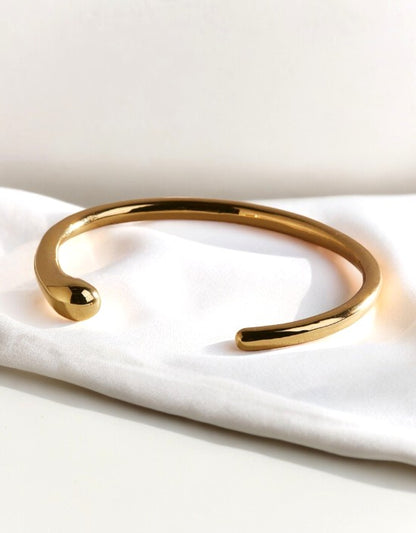 VIVAZS 18K GOLD PVD PLATED Open Cuff Bracelet