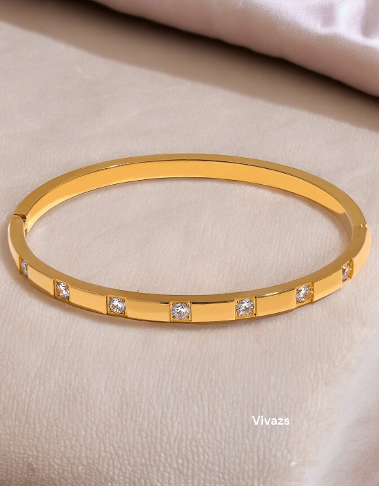 VIVAZS 18K PVD Gold Plated Bracelet